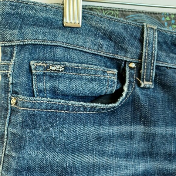 Joes Jeans Muse Style Boot Leg Halle Wash Distressed Blue Womens W 30 - Picture 7 of 14